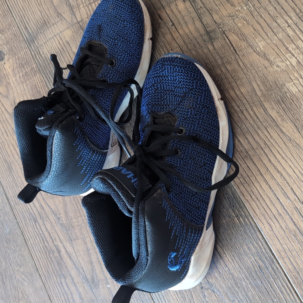 Shaq Shaquille Oneal Boys Athletic Knit Shoe Size 3 Blue